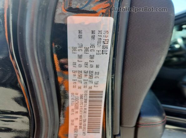 1C4SDHCT9HC628991 2017 DODGE DURANGO Black VIN sticker view