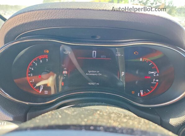 1C4SDHCT9LC154730 2020 DODGE DURANGO Black Вид щитка приладів