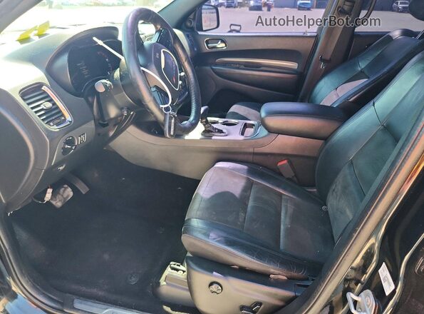 1C4SDHCT9LC154730 2020 DODGE DURANGO Black Вид салону спереду