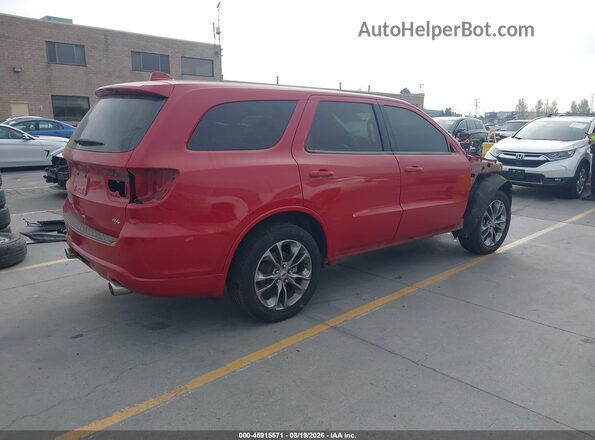 1C4SDHCTXKC779507 2019 DODGE DURANGO Red უკანა მარჯვენა