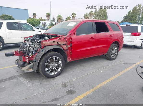 1C4SDHCTXKC779507 2019 DODGE DURANGO Red წინა მარცხენა ხედი სამი მეოთხედიდან