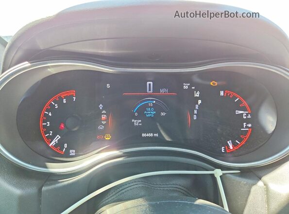 1C4SDHET2JC370073 2018 DODGE DURANGO White Vista del cuadro de instrumentos