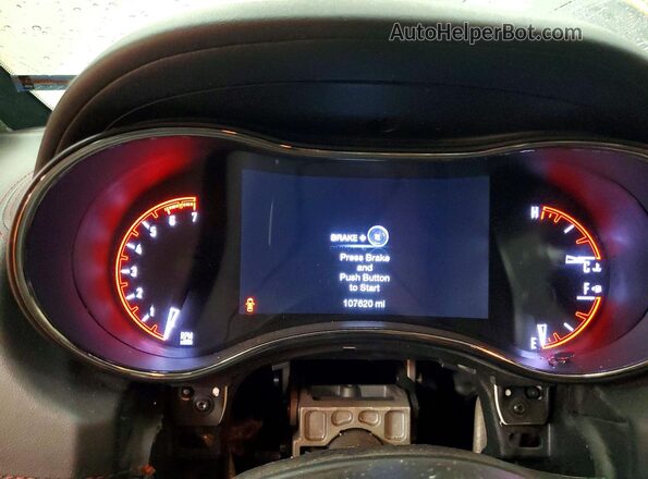 1C4SDJCT0JC415361 2018 DODGE DURANGO White Instrument cluster view