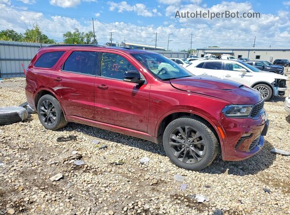 1C4SDJCT0PC694173 2023 DODGE DURANGO Бордовый Передняя правая четверть