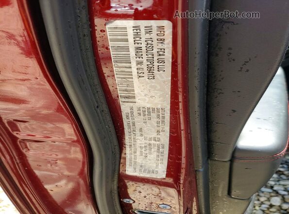 1C4SDJCT0PC694173 2023 DODGE DURANGO Бордовый Вид наклейки с VIN-кодом