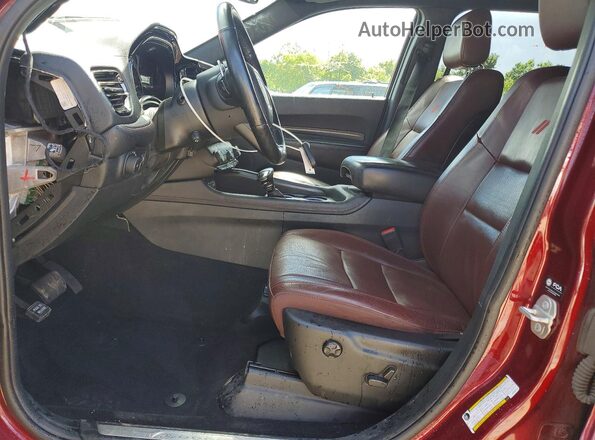 1C4SDJCT0PC694173 2023 DODGE DURANGO Бордовый Вид салона спереди