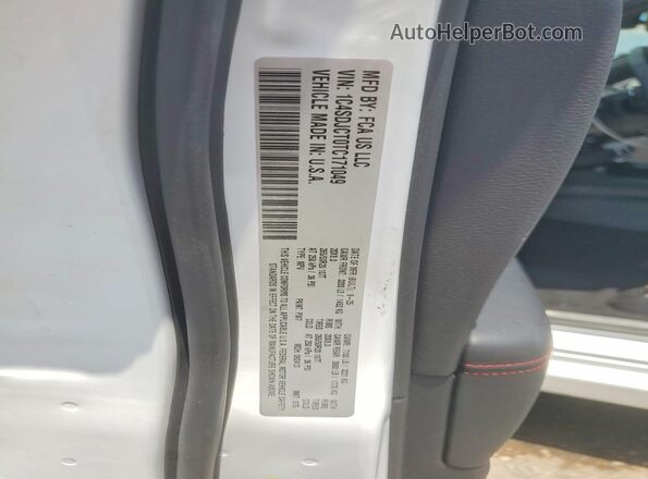 1C4SDJCT0TC171049 2026 DODGE DURANGO White Widok naklejki z numerem VIN