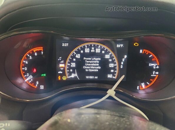 1C4SDJCT1KC573127 2019 DODGE DURANGO Black Widok zestawu wskaźników