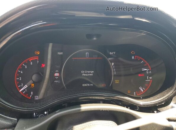 1C4SDJCT1MC598970 2021 DODGE DURANGO Red ხელსაწყოთა პანელის ხედი