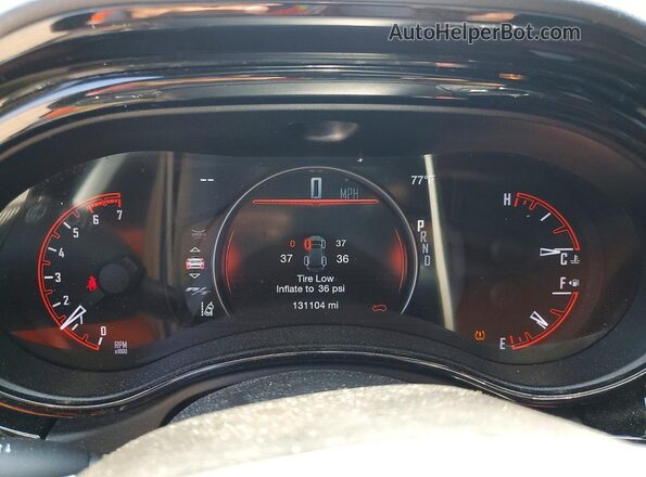 1C4SDJCT1NC193841 2022 DODGE DURANGO Black Instrument cluster view