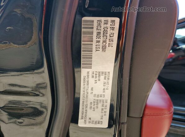 1C4SDJCT1NC193841 2022 DODGE DURANGO Black VIN sticker view