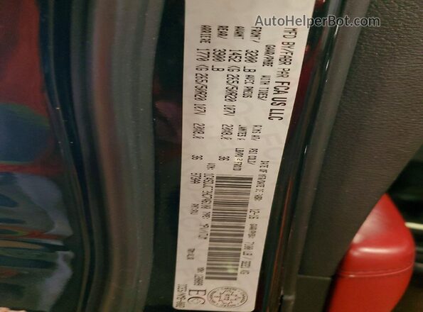 1C4SDJCT2HC746100 2017 DODGE DURANGO Черный Вид наклейки с VIN-кодом