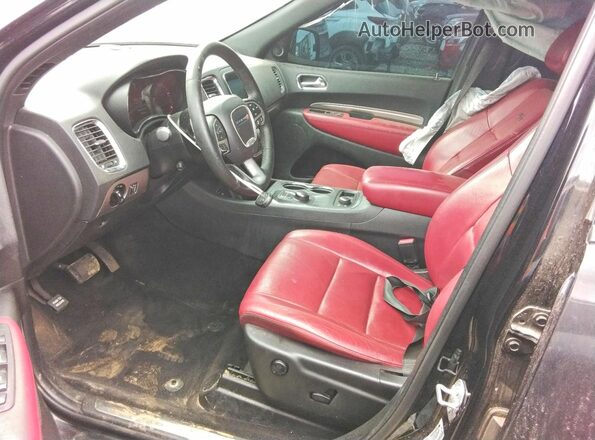 1C4SDJCT2HC746100 2017 DODGE DURANGO Черный Вид салона спереди