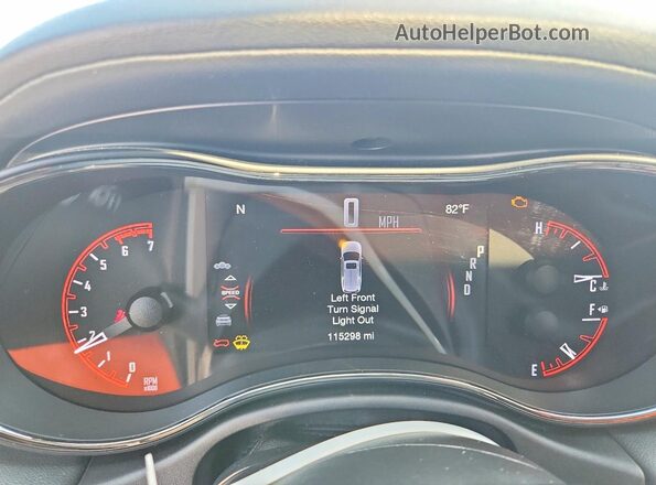 1C4SDJCT2JC146179 2018 DODGE DURANGO Black Вид щитка приладів