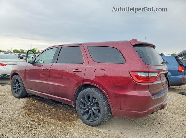 1C4SDJCT2KC777158 2019 DODGE DURANGO Burgundy Հետևի ձախ