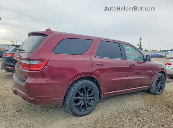 1C4SDJCT2KC777158 2019 DODGE DURANGO Burgundy Հետևի աջ