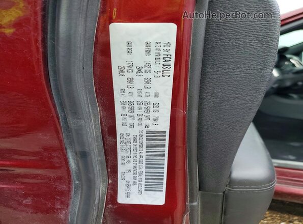 1C4SDJCT2KC777158 2019 DODGE DURANGO Burgundy VIN կոդի պիտակի տեսք