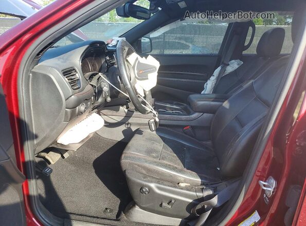 1C4SDJCT2MC558705 2021 DODGE DURANGO Burgundy Widok wnętrza z przodu
