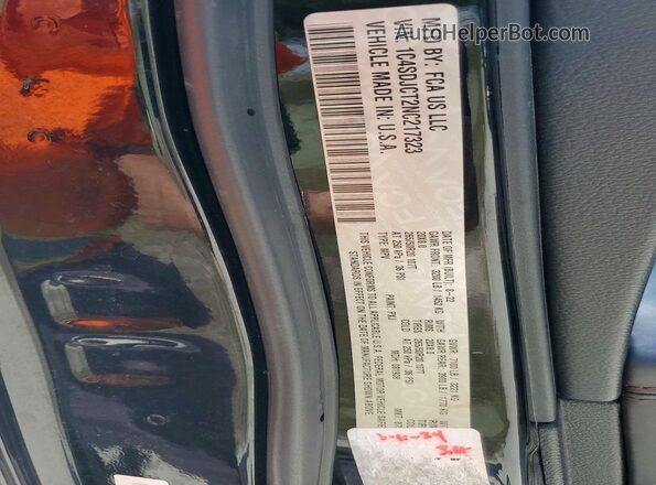 1C4SDJCT2NC217323 2022 DODGE DURANGO Black Սալոնի 360 աստիճան տեսք