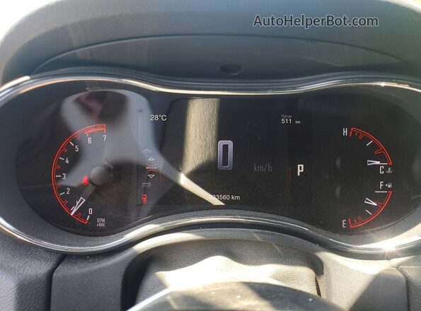 1C4SDJCT3GC481539 2016 DODGE DURANGO White Vista del cuadro de instrumentos