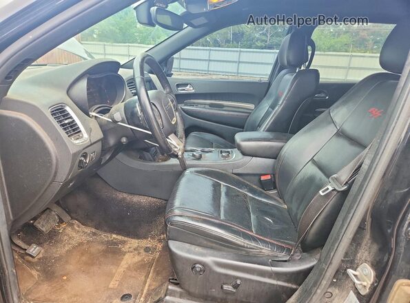 1C4SDJCT3HC629593 2017 DODGE DURANGO Black Widok wnętrza z przodu