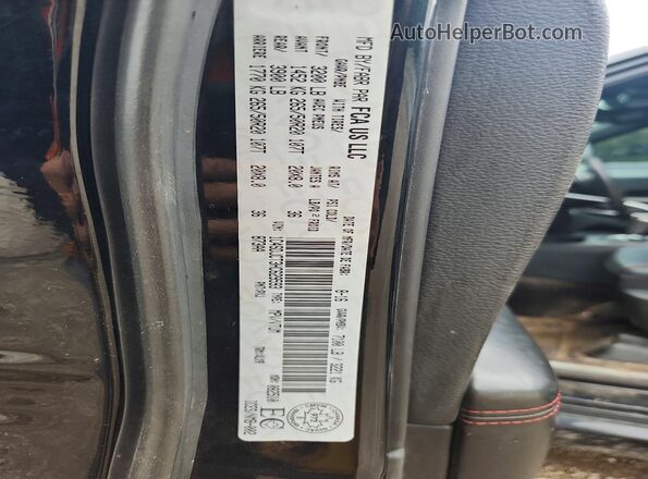 1C4SDJCT3HC629593 2017 DODGE DURANGO Black Widok komory silnika