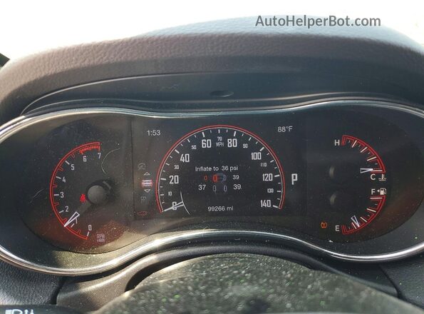 1C4SDJCT3HC797136 2017 DODGE DURANGO Gray Instrument cluster view