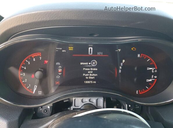 1C4SDJCT3KC534331 2019 DODGE DURANGO Black ხელსაწყოთა პანელის ხედი