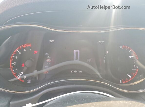 1C4SDJCT3LC205713 2020 DODGE DURANGO Black Instrument cluster view
