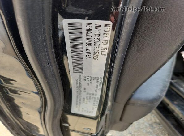 1C4SDJCT3LC372766 2020 DODGE DURANGO Black VIN კოდის სტიკერის ხედი