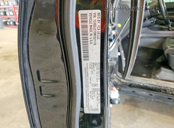 1C4SDJCT3MC521176 2021 DODGE DURANGO Black 360 interior view