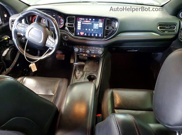 1C4SDJCT3MC521176 2021 DODGE DURANGO Black Dashboard view
