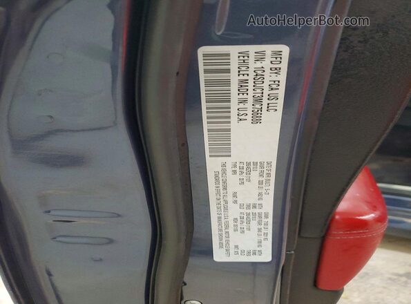 1C4SDJCT3MC756886 2021 DODGE DURANGO Blue 360 interior view