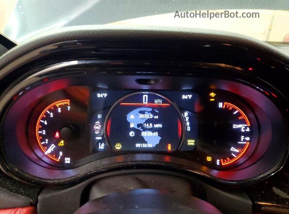 1C4SDJCT3MC756886 2021 DODGE DURANGO Blue Instrument cluster view