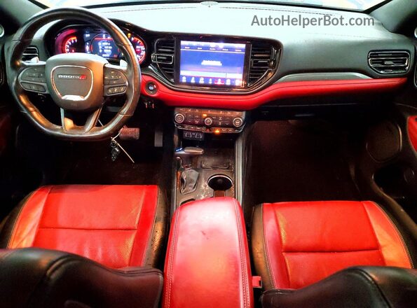 1C4SDJCT3MC756886 2021 DODGE DURANGO Blue Dashboard view