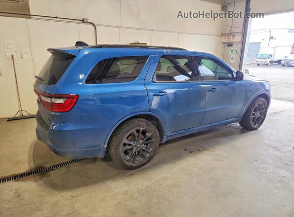 1C4SDJCT3PC657411 2023 DODGE DURANGO Blue Rear right