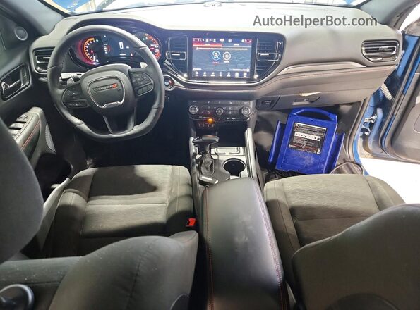 1C4SDJCT3PC657411 2023 DODGE DURANGO Blue Dashboard view