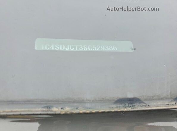 1C4SDJCT3SC529386 2025 DODGE DURANGO Gray VIN կոդի պիտակի տեսք