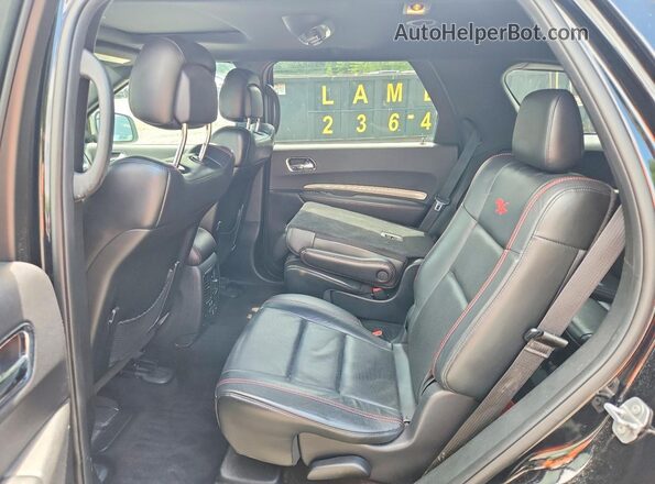 1C4SDJCT4HC806099 2017 DODGE DURANGO Black უკანა სალონის ხედი