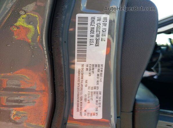 1C4SDJCT4MC644436 2021 DODGE DURANGO Gray Widok wnętrza 360 stopni