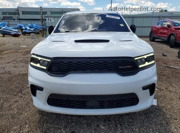 1C4SDJCT4MC885283 2021 DODGE DURANGO White Вид спереду