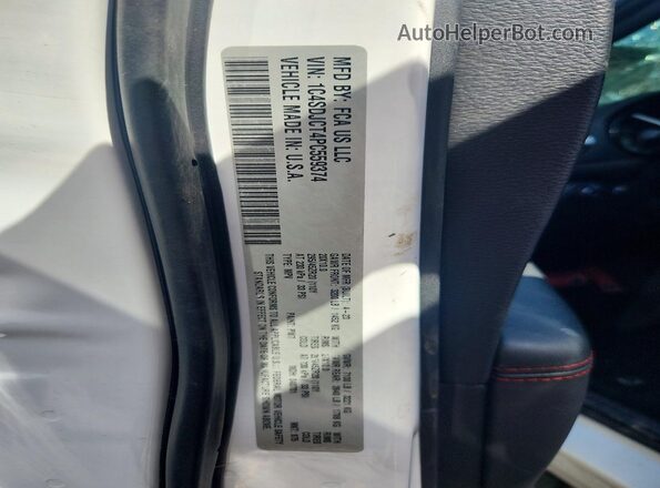 1C4SDJCT4PC559374 2023 DODGE DURANGO White 360 interior view
