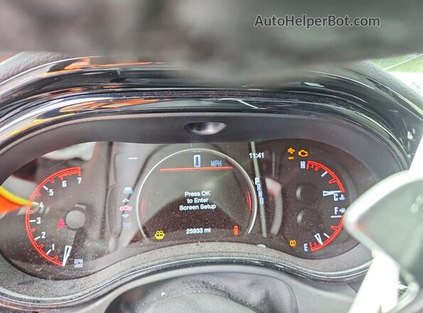 1C4SDJCT4PC559374 2023 DODGE DURANGO White Instrument cluster view