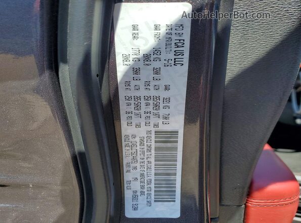 1C4SDJCT5GC440751 2016 DODGE DURANGO Gray Вид наклейки з VIN-кодом