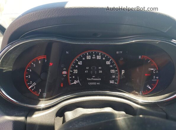 1C4SDJCT5HC725953 2017 DODGE DURANGO Charcoal Vista del cuadro de instrumentos
