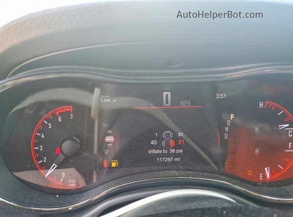 1C4SDJCT5LC324847 2020 DODGE DURANGO Black Instrument cluster view