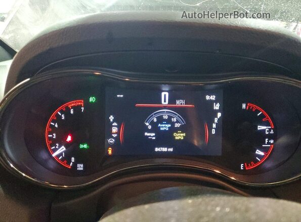 1C4SDJCT5LC407324 2020 DODGE DURANGO Black Вид щитка приладів