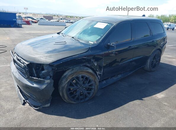 1C4SDJCT6GC485455 2016 DODGE DURANGO Black Առջևի ձախ երեք քառորդ տեսարան