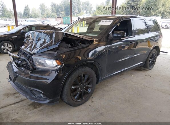 1C4SDJCT6HC858916 2017 DODGE DURANGO Black Առջևի ձախ երեք քառորդ տեսարան