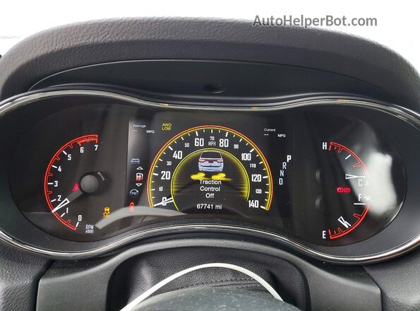 1C4SDJCT6KC722907 2019 DODGE DURANGO Black Սարքավորումների վահանակի տեսք
